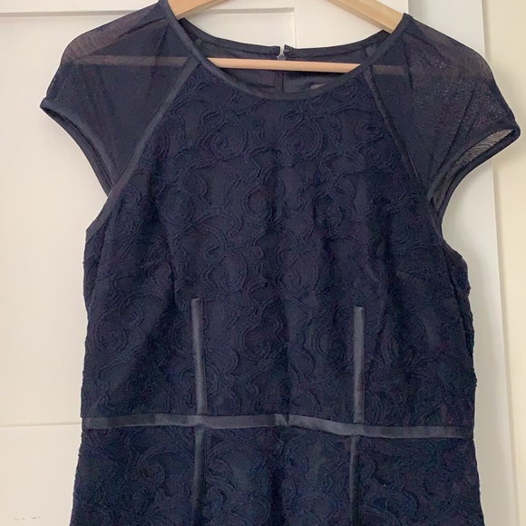 Navy Lace Dress - Picture 4 of 5